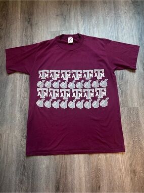 Vintage 80s 1980s Texas A&M Aggies Maroon Shirt Men’s Sz Large Jerzees